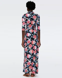 Abigail Silk Jersey Maxi Wrap Dress-dvf Flash Sale