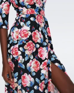 Abigail Silk Jersey Maxi Wrap Dress-dvf Flash Sale