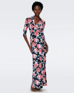 Abigail Silk Jersey Maxi Wrap Dress-dvf Flash Sale