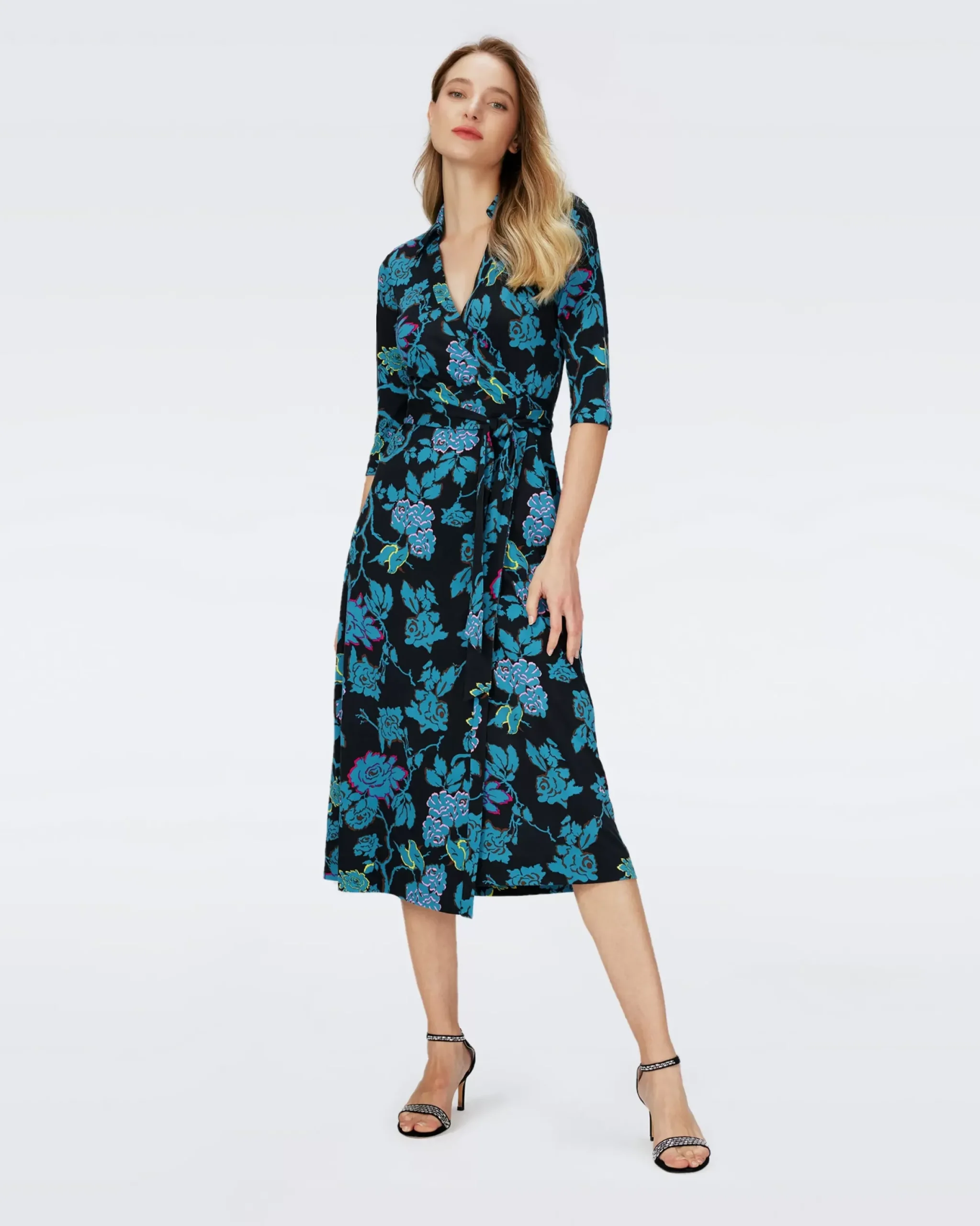 Abigail Silk Jersey Midi Wrap Dress-dvf Best