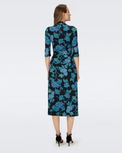 Abigail Silk Jersey Midi Wrap Dress-dvf Best