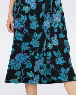 Abigail Silk Jersey Midi Wrap Dress-dvf Best