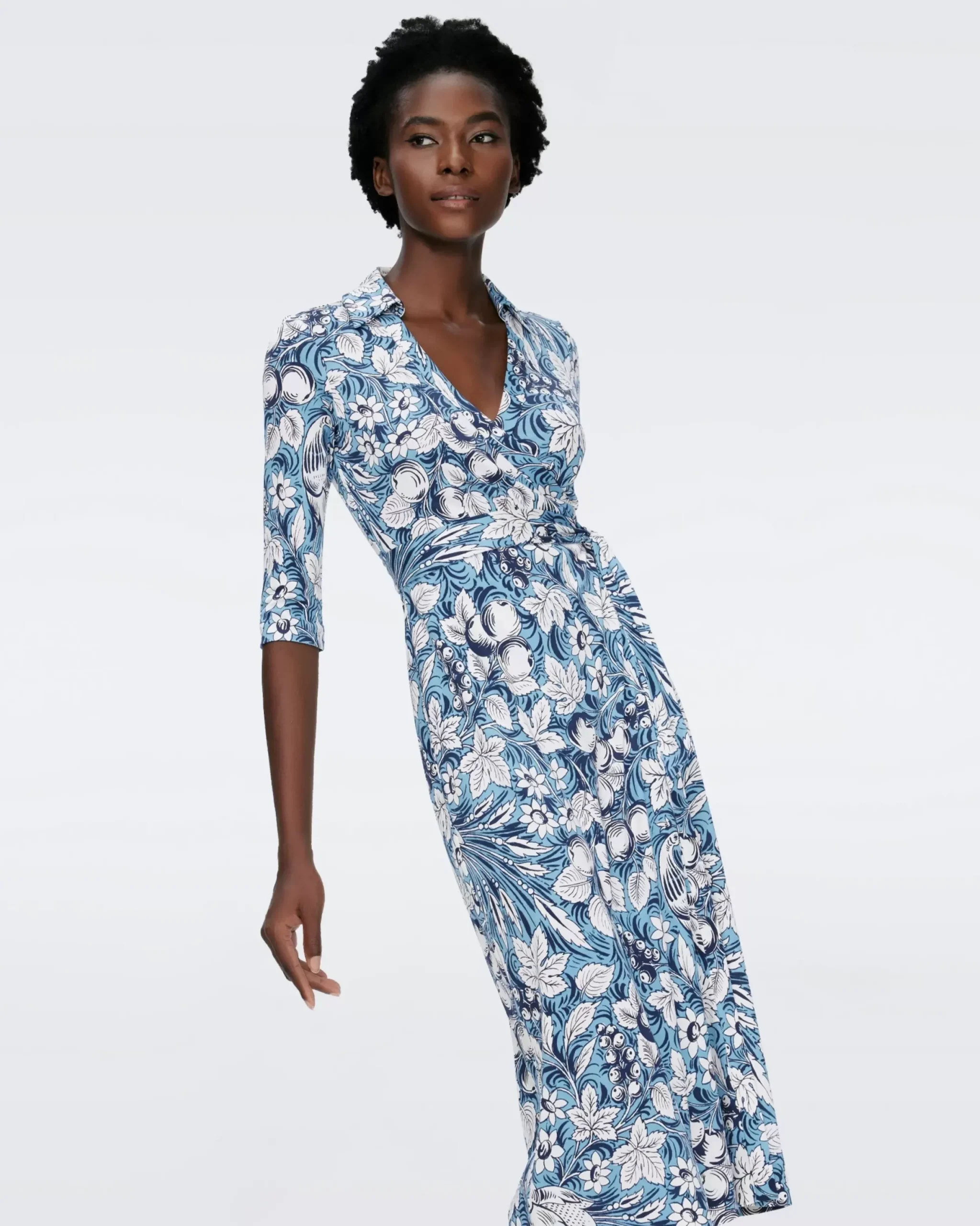 Abigail Silk Jersey Midi Wrap Dress-dvf Outlet