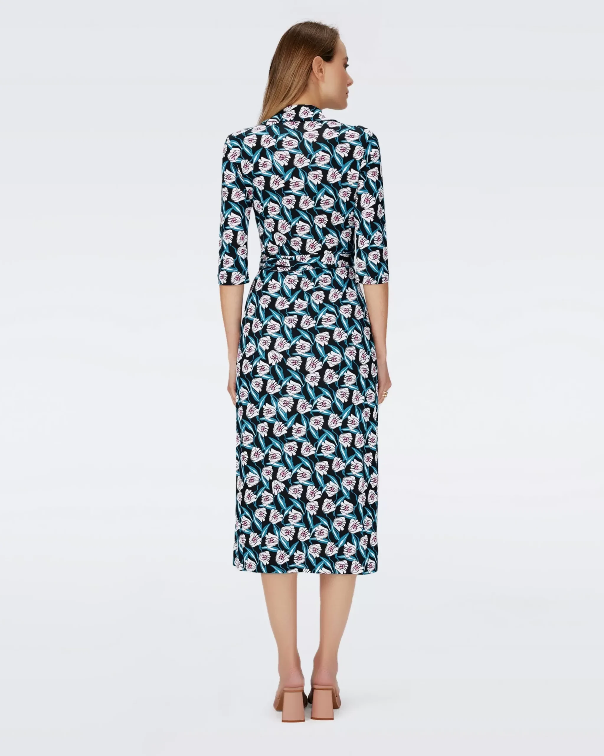 Abigail Silk Jersey Midi Wrap Dress-dvf Outlet