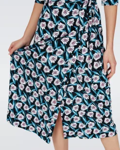 Abigail Silk Jersey Midi Wrap Dress-dvf Outlet