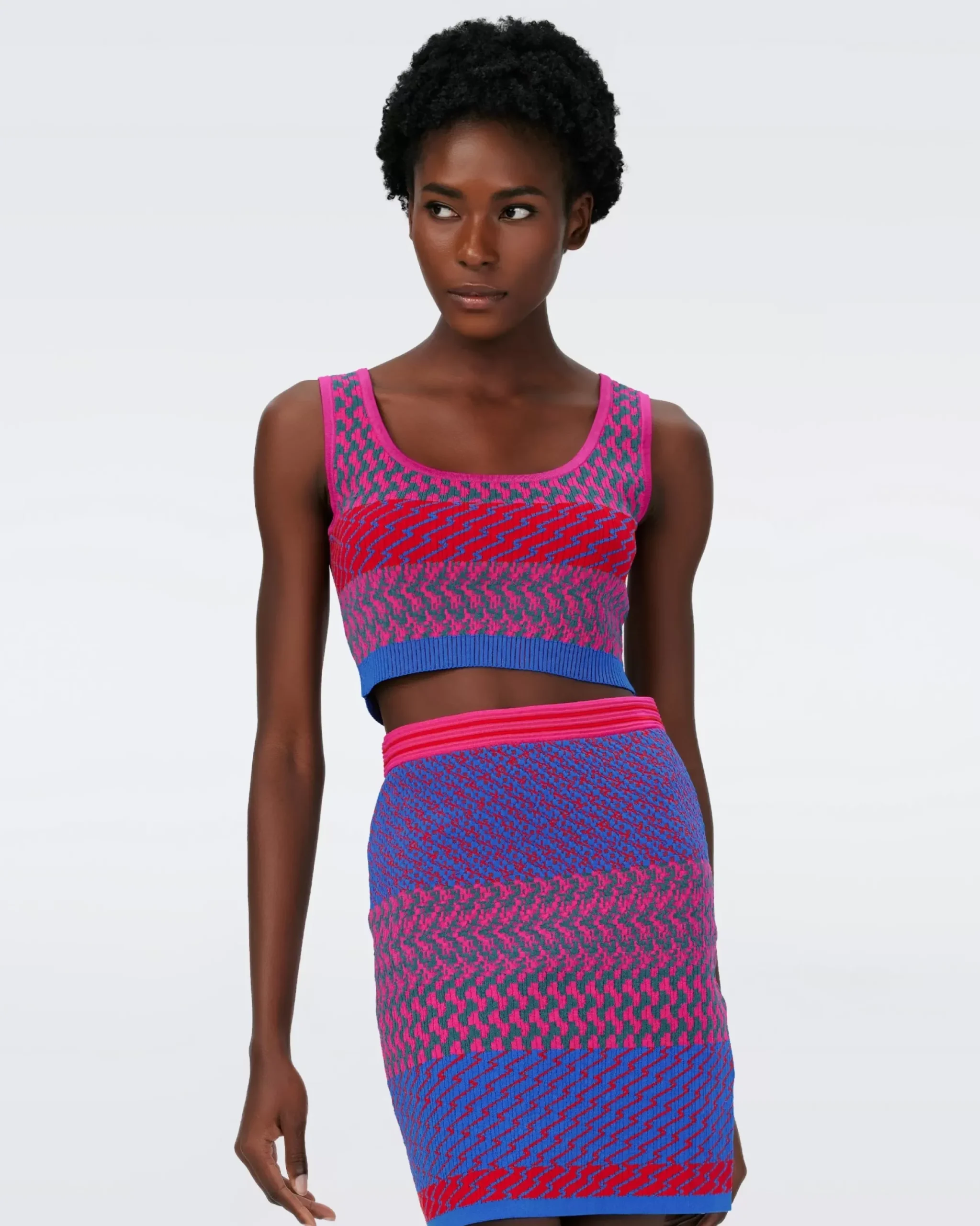 Arpita Knit Jacquard Top-dvf Sale