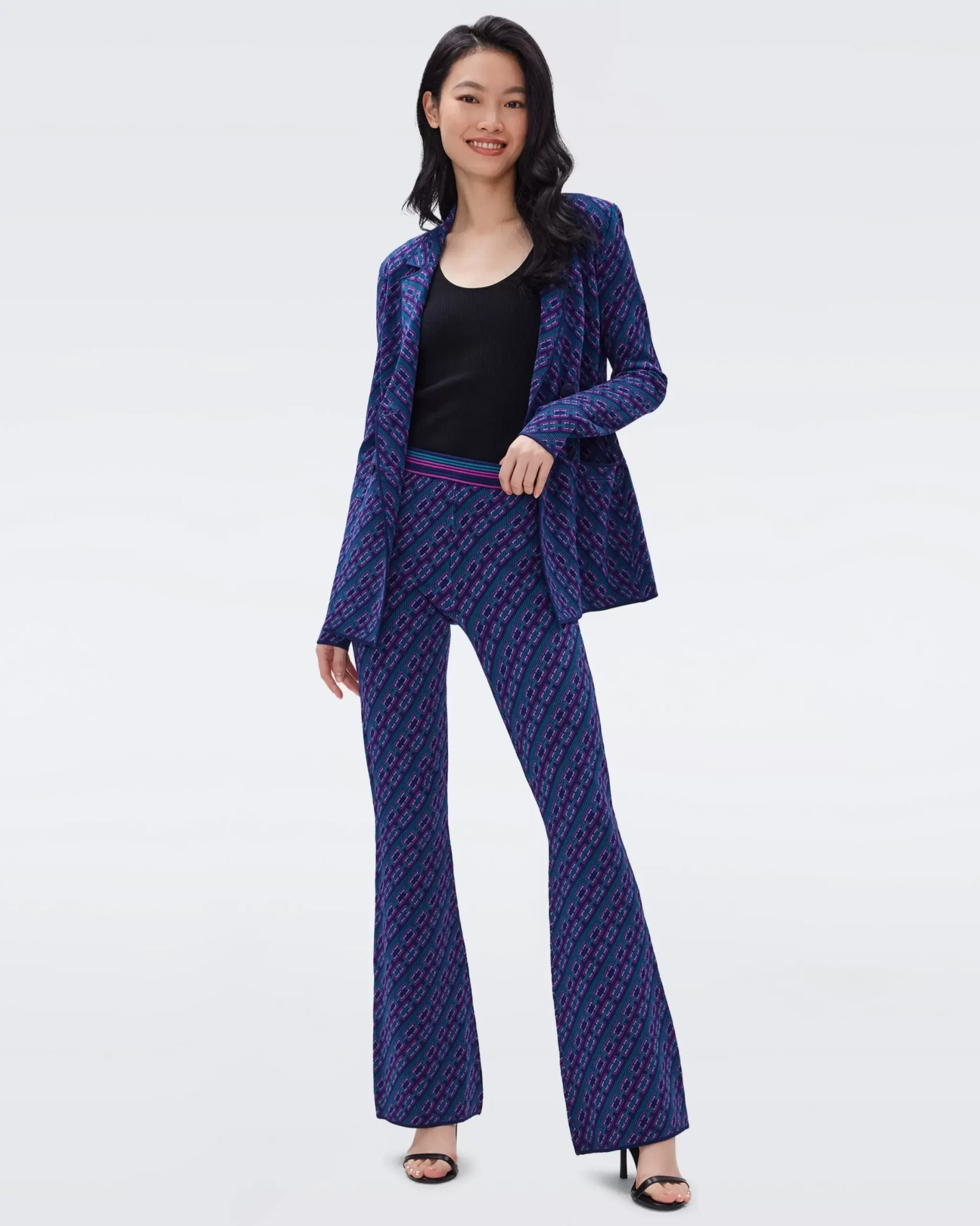 Ashdon Knit Jacquard Pants-dvf Hot