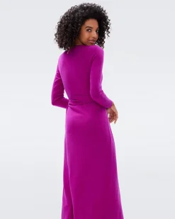 Astrid Wool-Cashmere Wrap Dress-dvf Cheap
