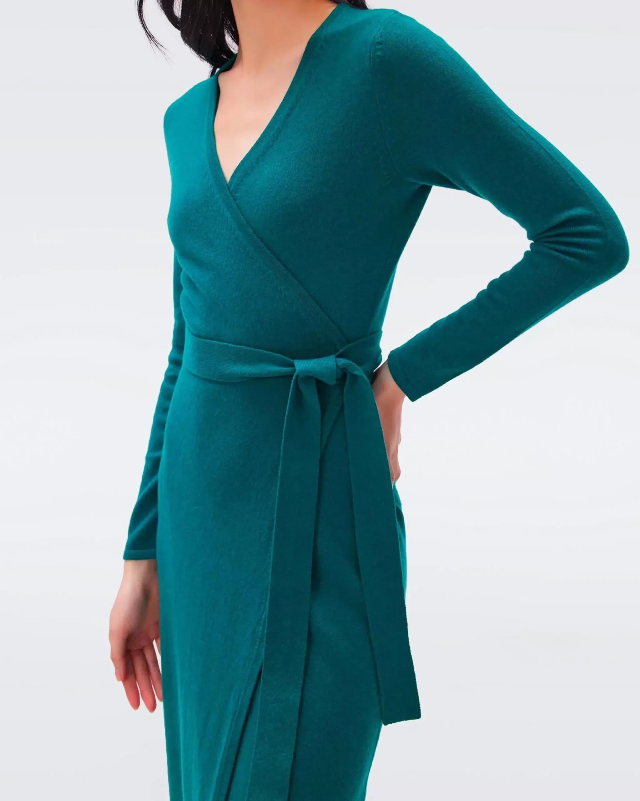 Astrid Wool-Cashmere Wrap Dress-dvf Outlet