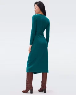 Astrid Wool-Cashmere Wrap Dress-dvf Outlet