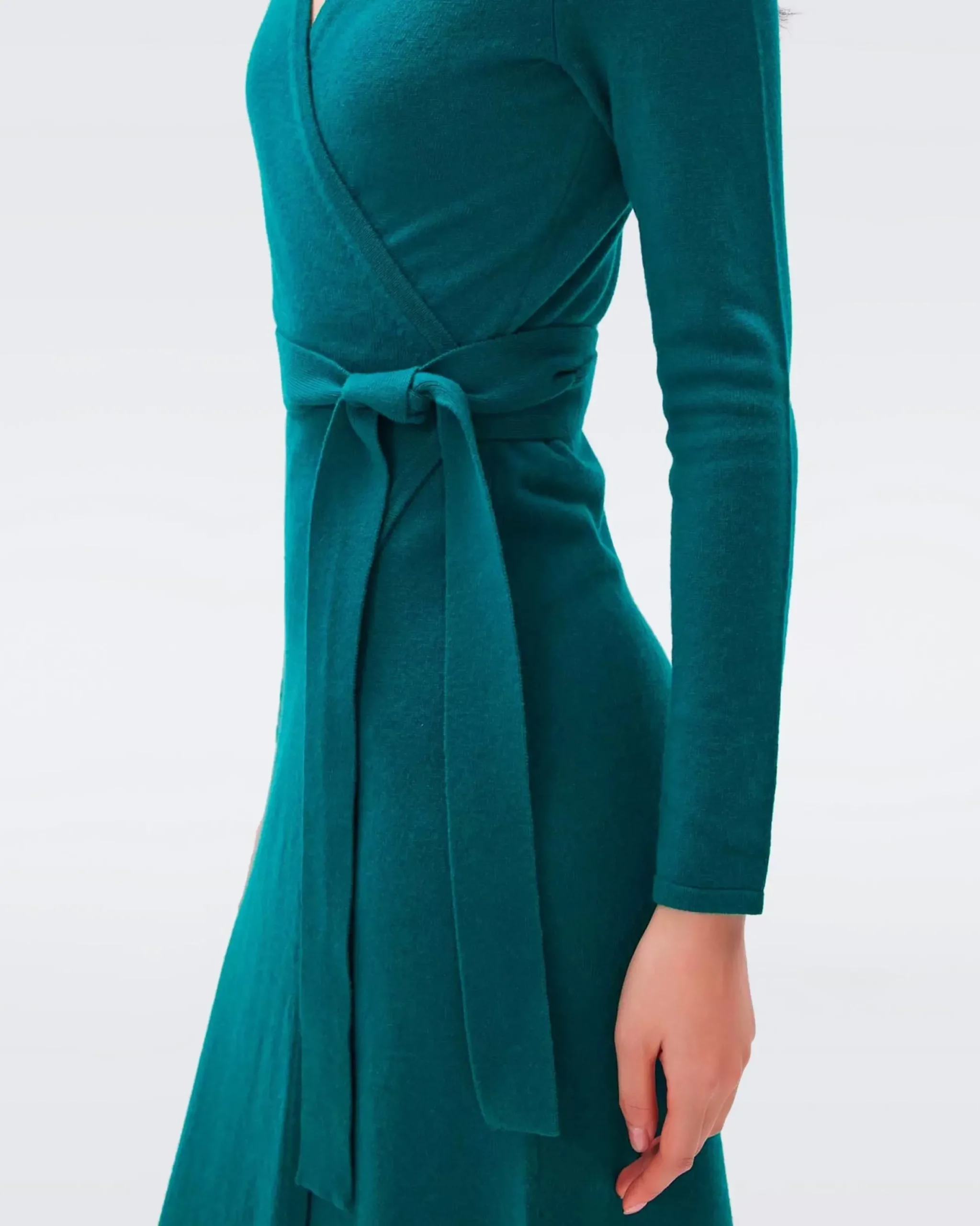 Astrid Wool-Cashmere Wrap Dress-dvf Outlet