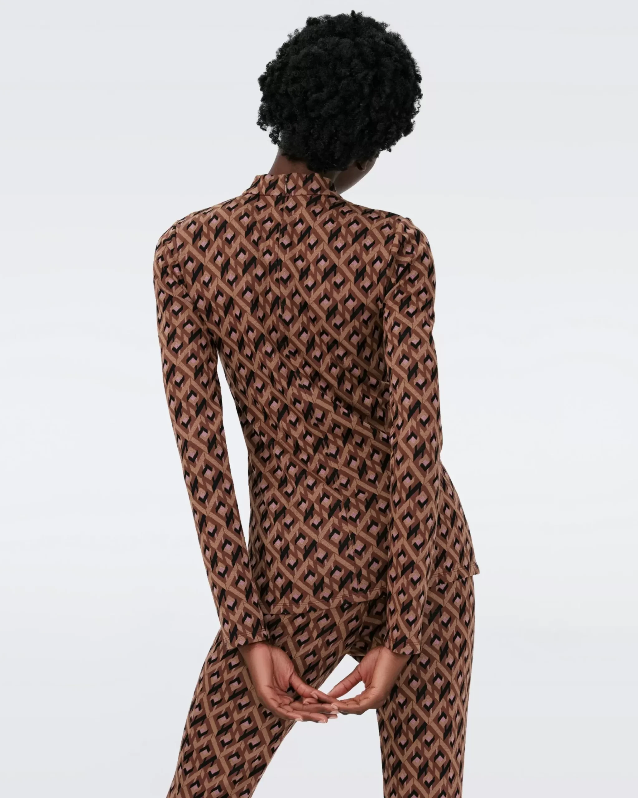 Birdie Jacquard Top-dvf Clearance