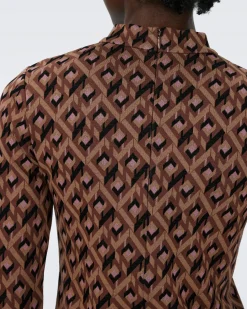 Birdie Jacquard Top-dvf Clearance