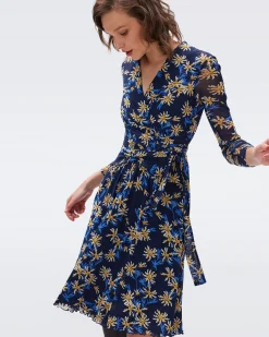 Brenda Mesh Wrap Dress-dvf Best
