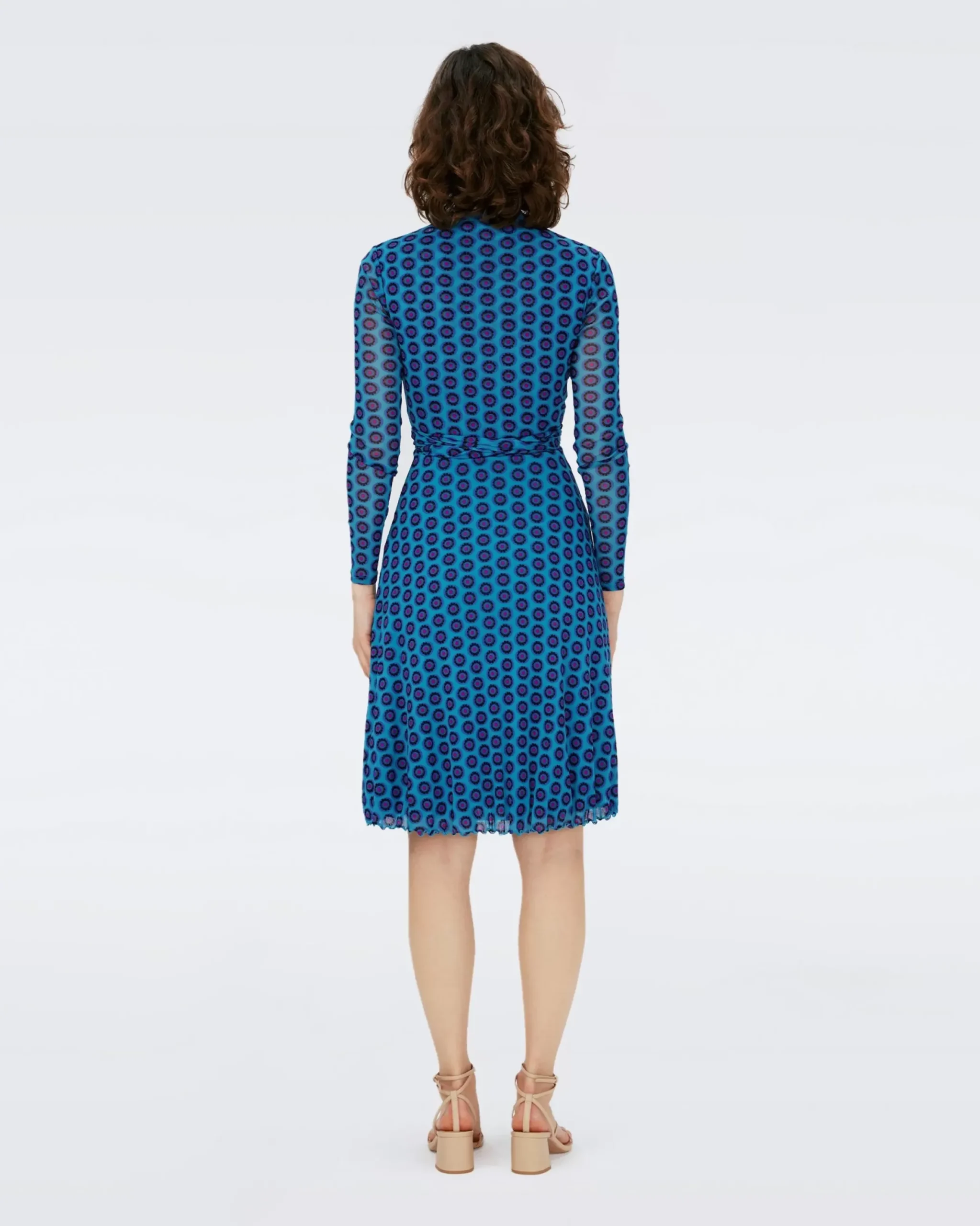 Brenda Mesh Wrap Dress-dvf New