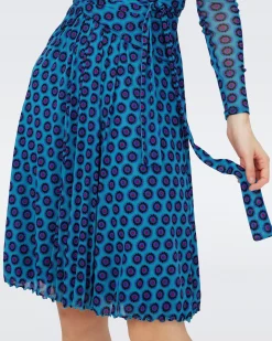 Brenda Mesh Wrap Dress-dvf New