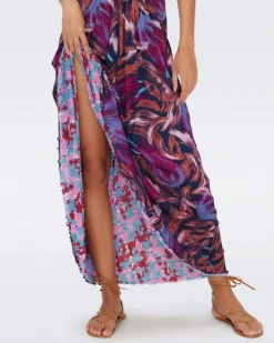 Charlotte Reversible Mesh Dress-dvf Outlet