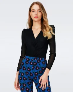 Costanza Mesh Bodysuit-dvf New