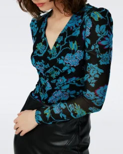 Costanza Mesh Bodysuit-dvf Best Sale