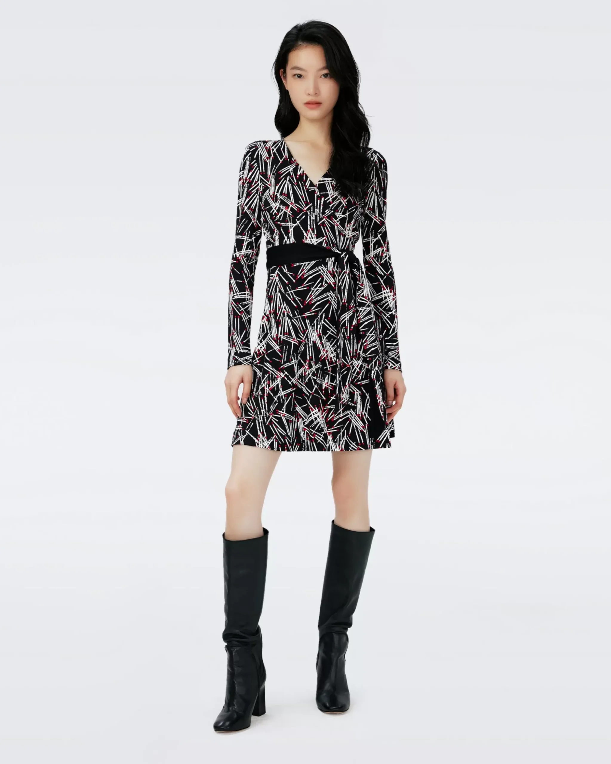 Demetria Wrap Dress-dvf Store