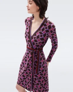 Edwina Knit Jacquard Wrap Dress-dvf Flash Sale