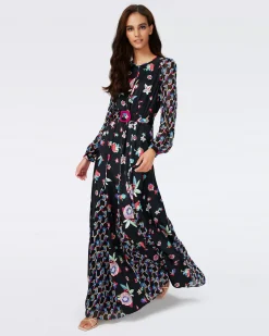 Elliot Long-Sleeve Dress-dvf Discount