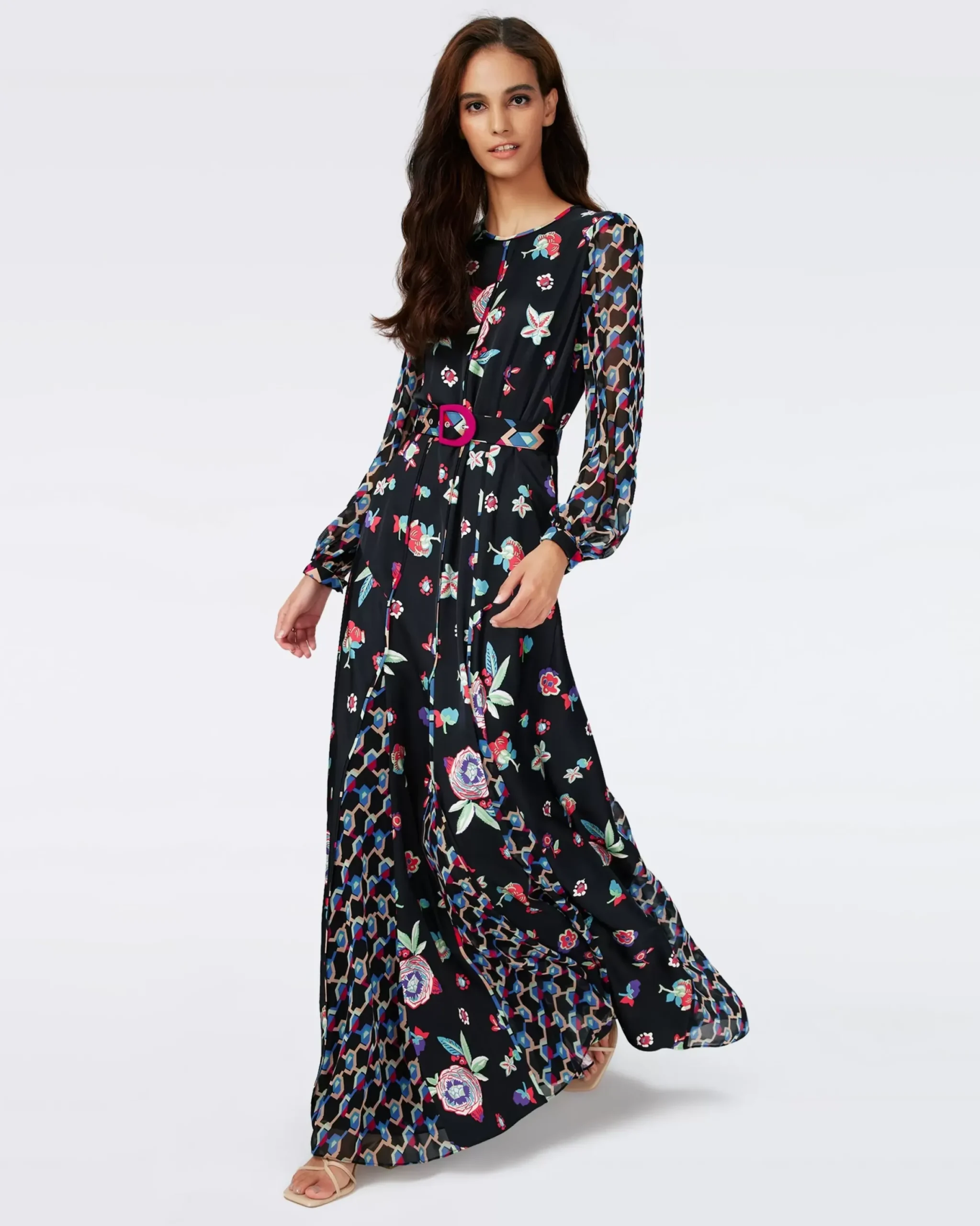 Elliot Long-Sleeve Dress-dvf Discount