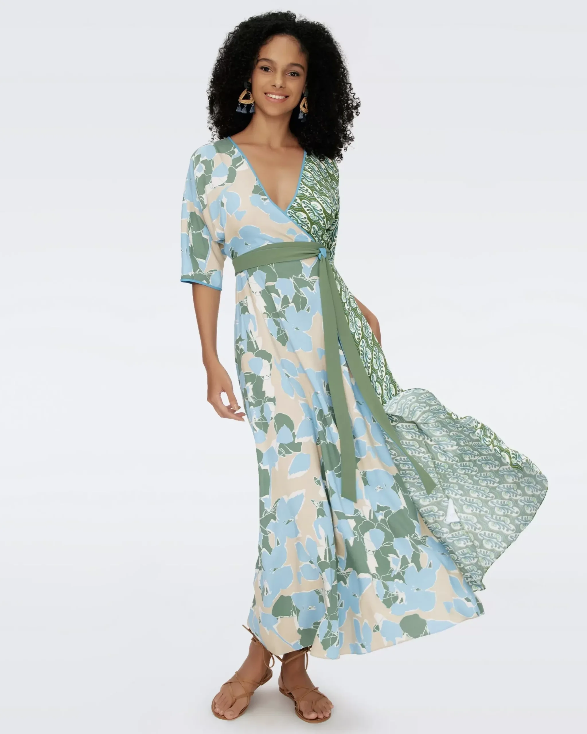 Eloise Faux Wrap Maxi Dress-dvf Shop
