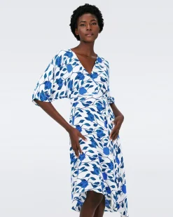 Eloise Faux Wrap Midi Dress-dvf Cheap