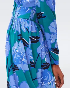 Erica Long Sleeve Midi Dress-dvf Online