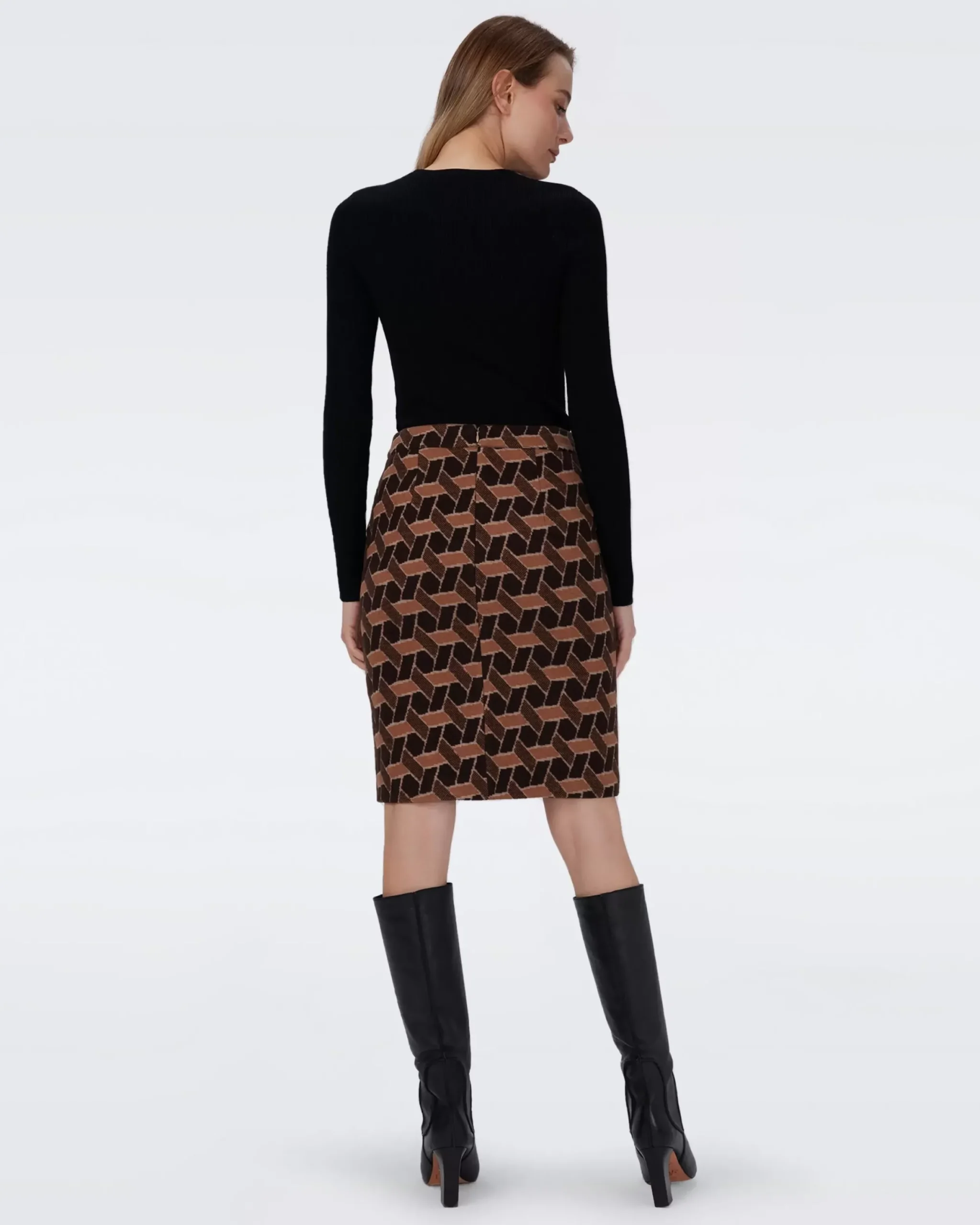 Ethel Knit Jacquard Skirt-dvf Shop
