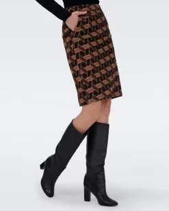 Ethel Knit Jacquard Skirt-dvf Shop