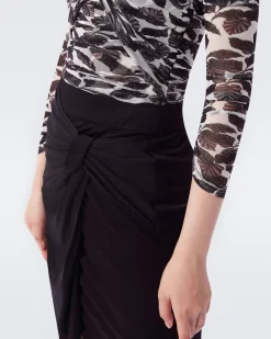 Garcel Knotted Skirt-dvf Sale