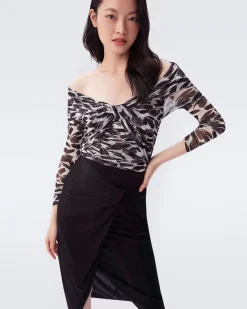 Garcel Knotted Skirt-dvf Sale