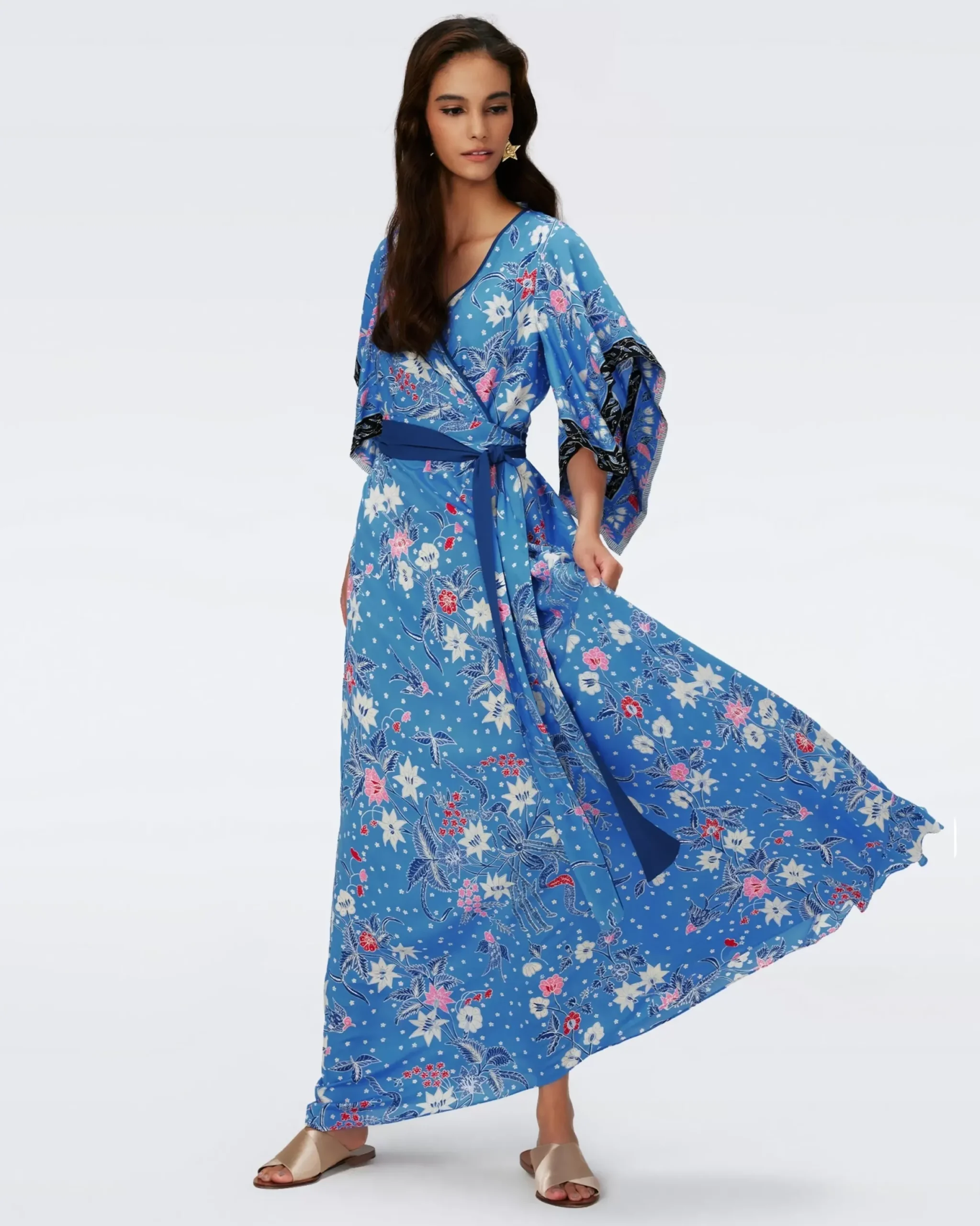 Gary Faux Wrap Dress-dvf Discount