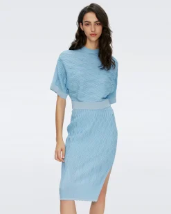 Gisele Knit Jacquard Skirt-dvf New