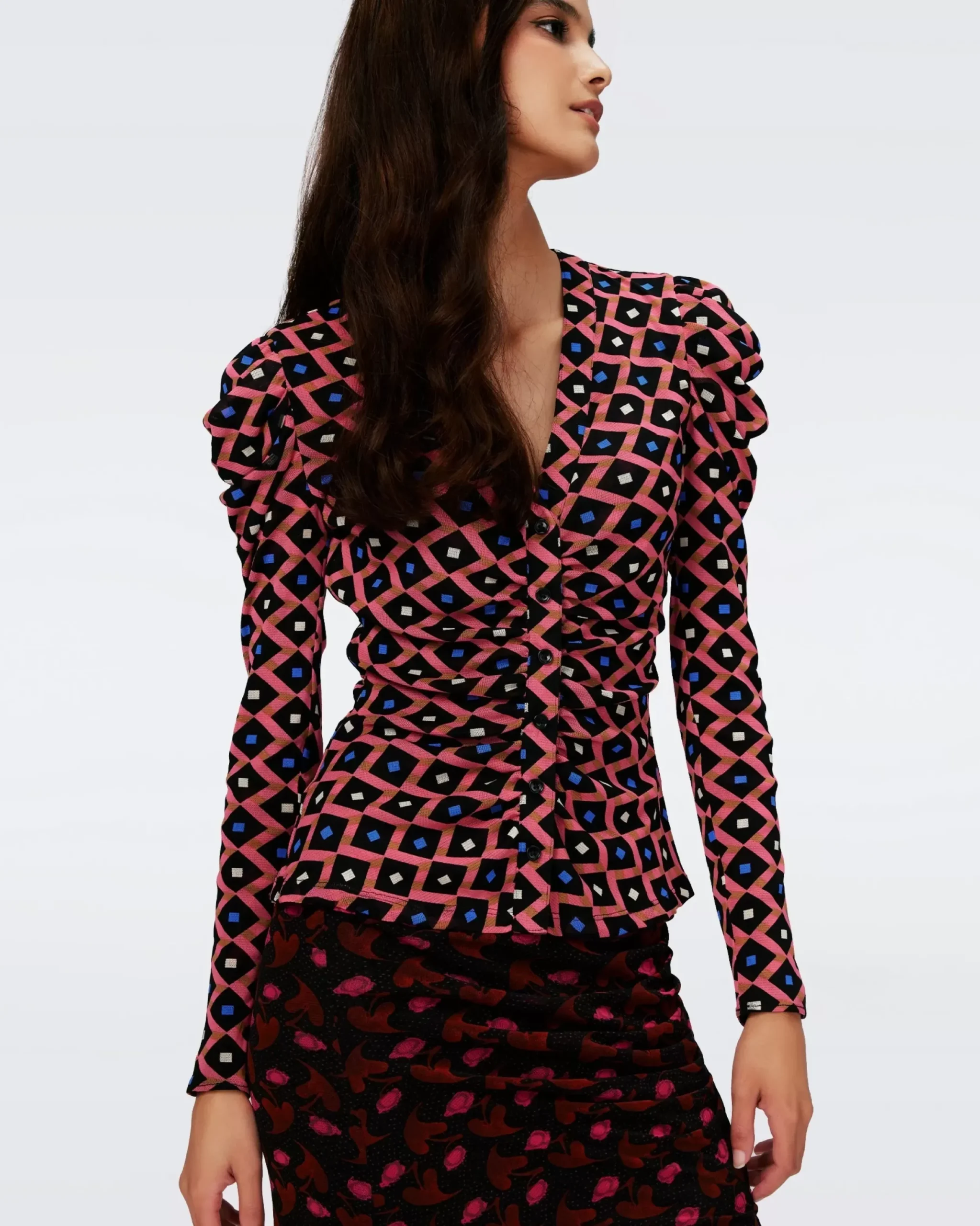 Gladys Reversible Mesh Top-dvf Cheap