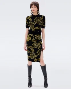Gusta Knit Jacquard Skirt-dvf Discount