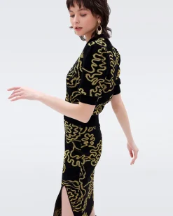 Gusta Knit Jacquard Skirt-dvf Discount
