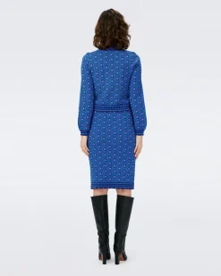 Gusta Knit Jacquard Skirt-dvf Store