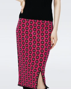 Gusta Knit Jacquard Skirt-dvf Best