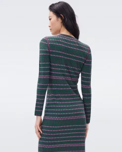 Harry Knit Jacquard Dress-dvf Cheap