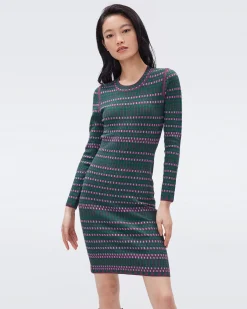 Harry Knit Jacquard Dress-dvf Cheap