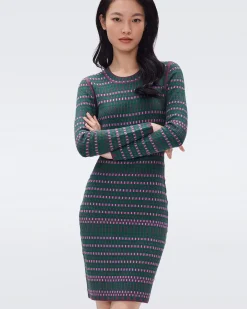 Harry Knit Jacquard Dress-dvf Cheap