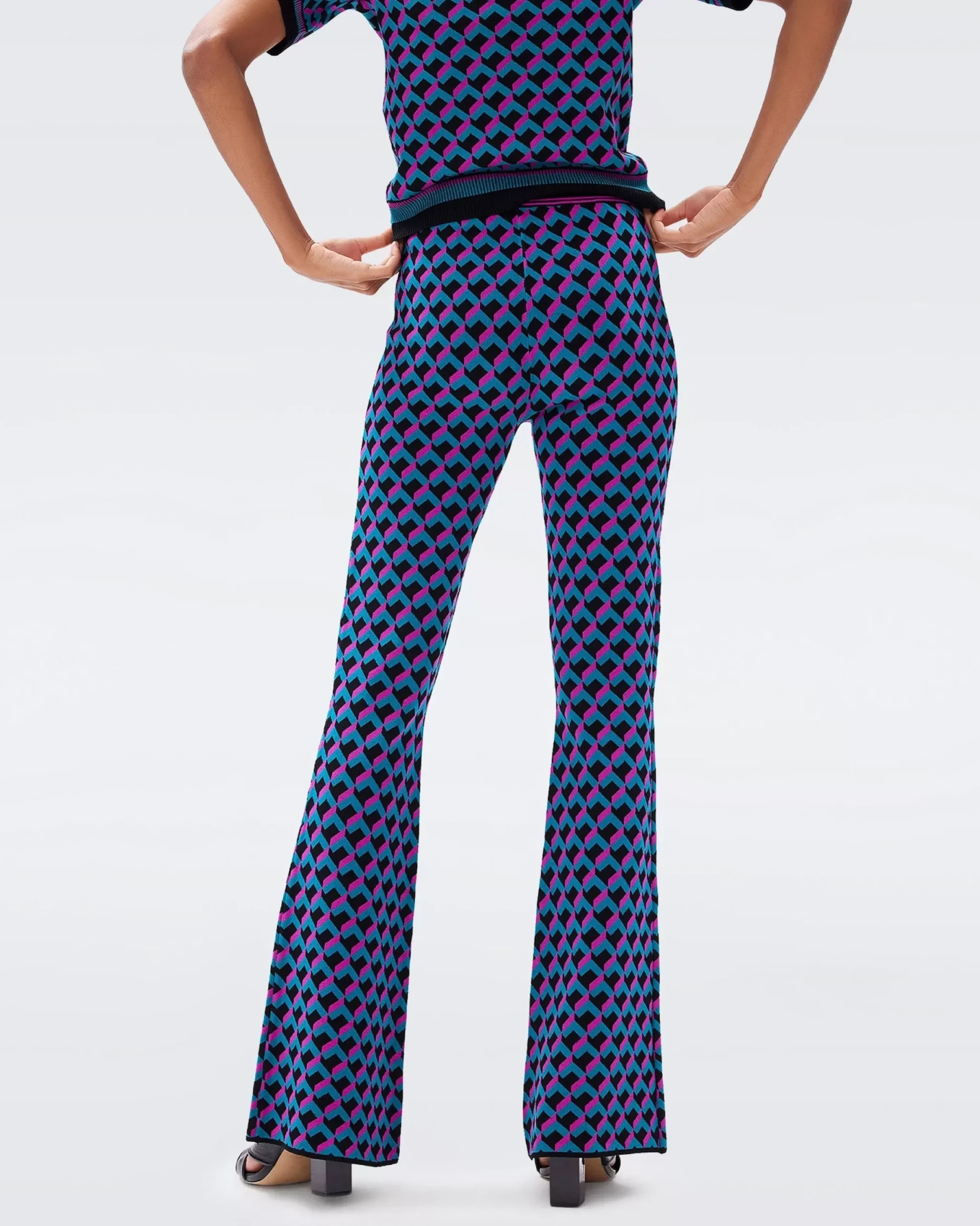Hatti Knit Jacquard Pants-dvf Clearance