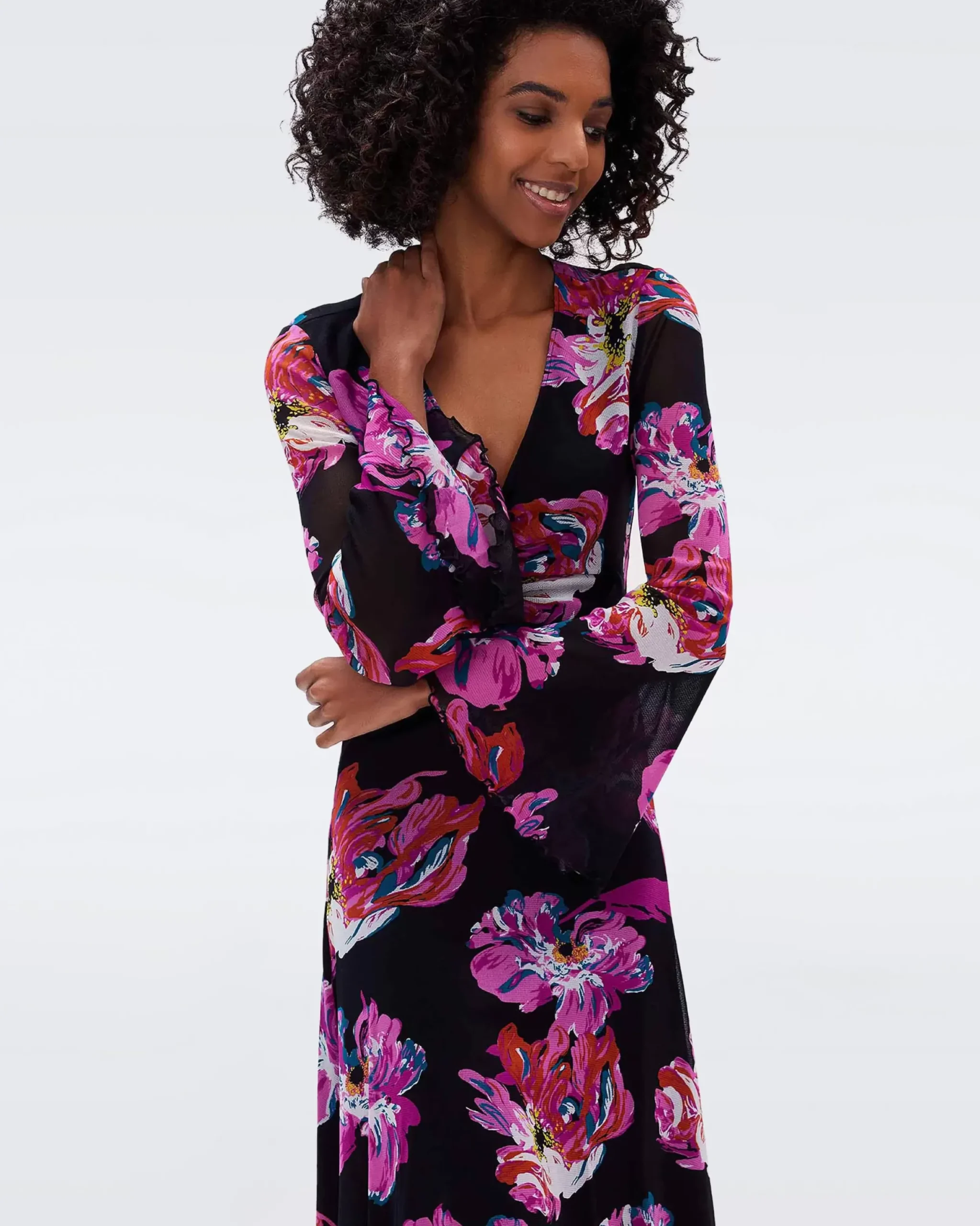 Hildy Mesh Dress-dvf Outlet