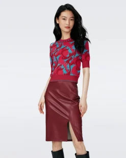 Hudson Knit Jacquard Sweater-dvf Shop