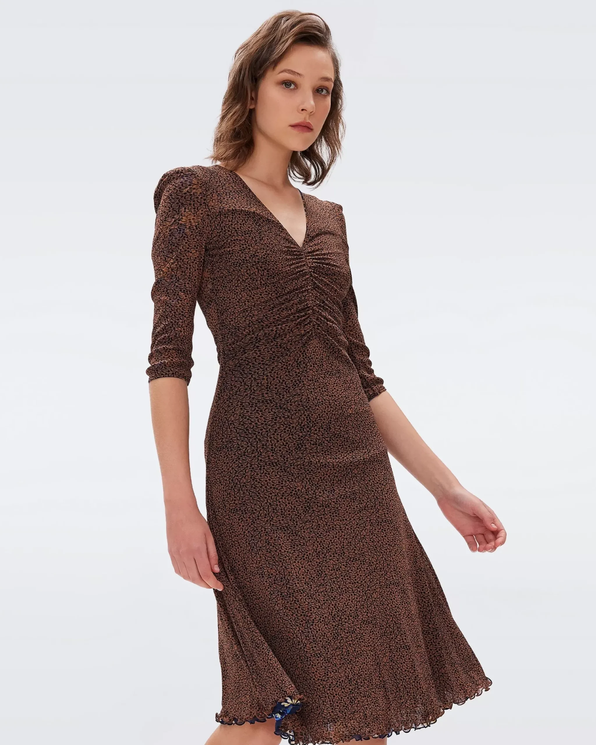 Ivan Reversible Mesh Dress-dvf Shop