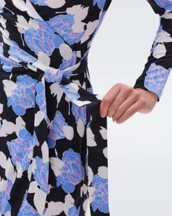 Julian Silk Jersey Wrap Dress-dvf Clearance