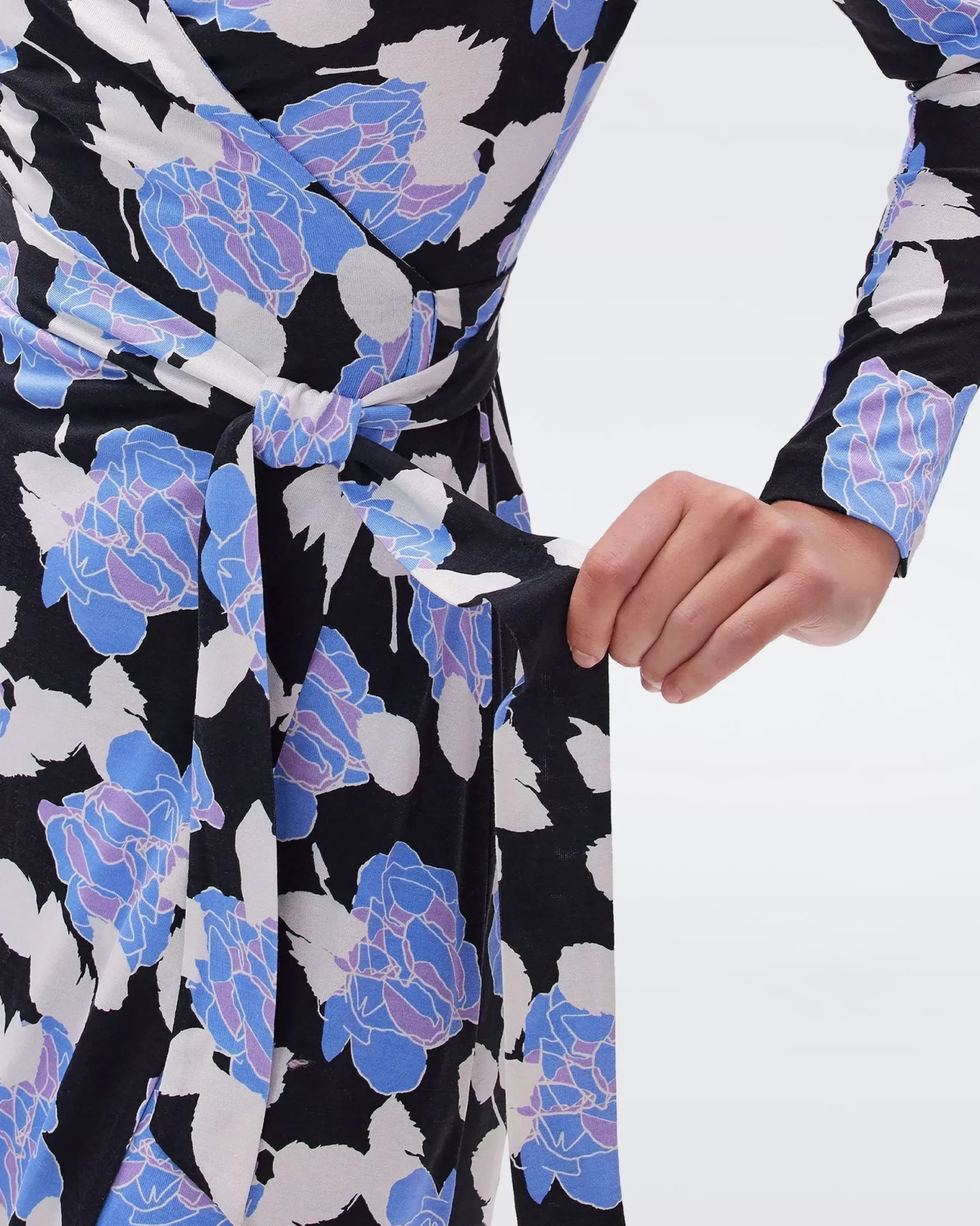 Julian Silk Jersey Wrap Dress-dvf Clearance
